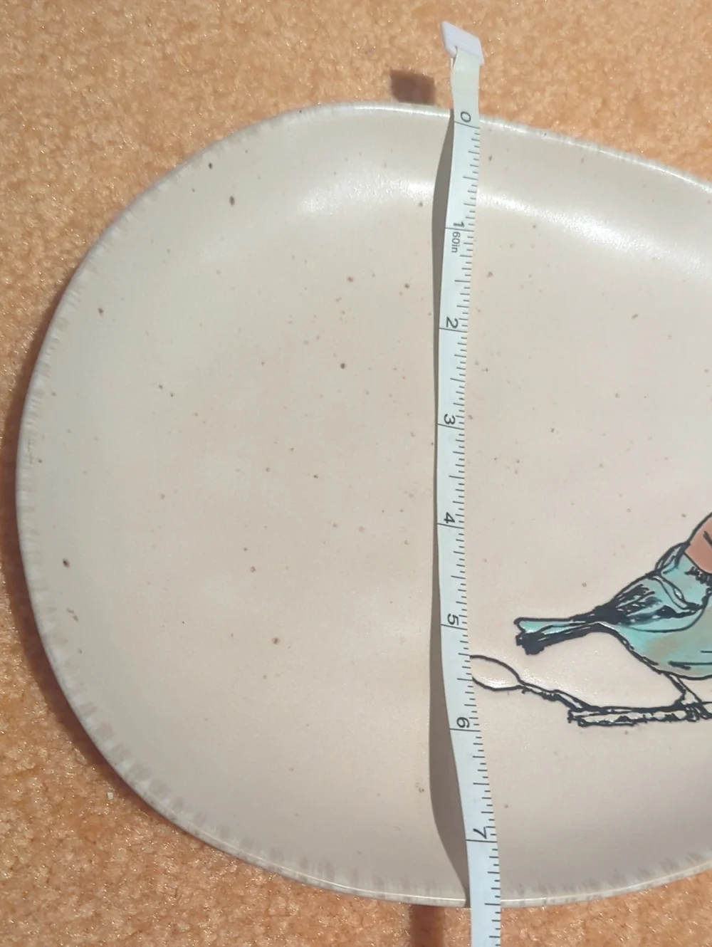 Ceramic Plate With Bird Design